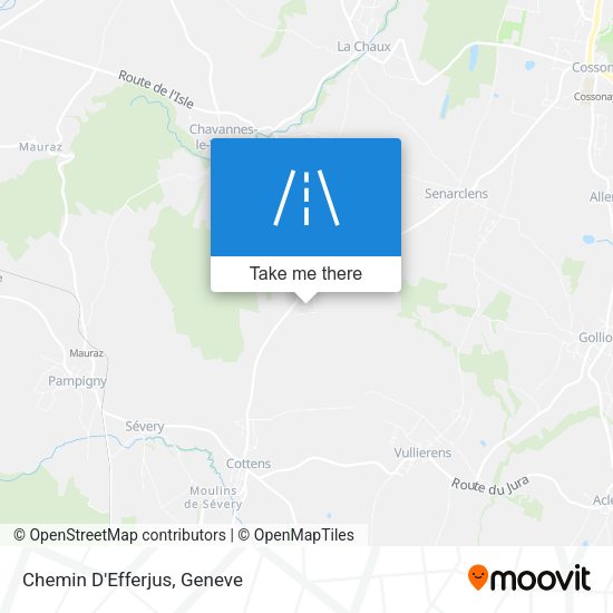 Chemin D'Efferjus map