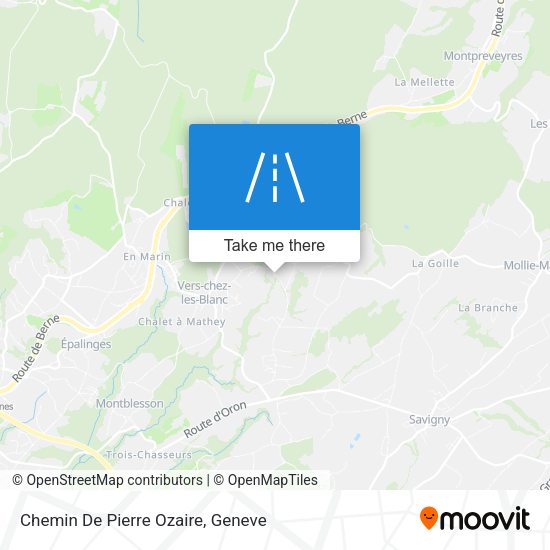Chemin De Pierre Ozaire map