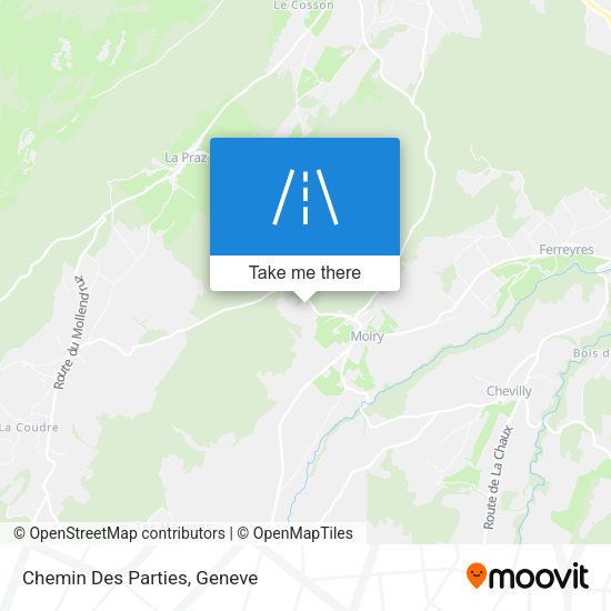 Chemin Des Parties map