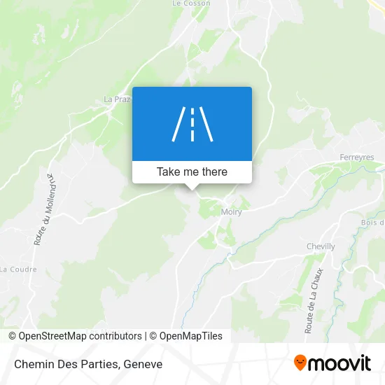 Chemin Des Parties map