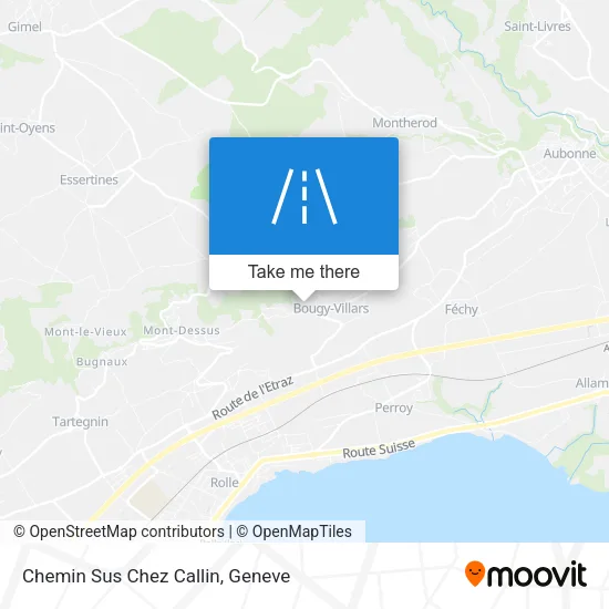 Chemin Sus Chez Callin map