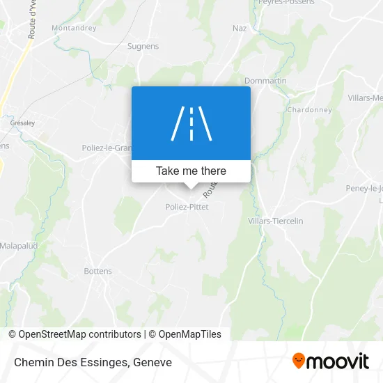 Chemin Des Essinges map