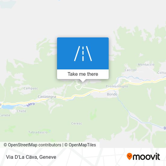 Via D'La Cäva map
