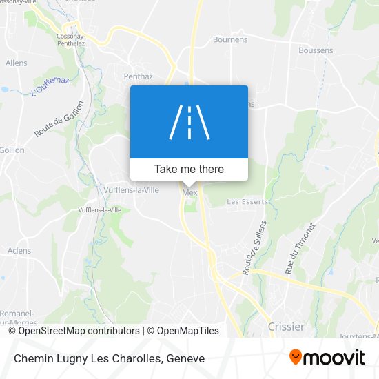 Chemin Lugny Les Charolles map