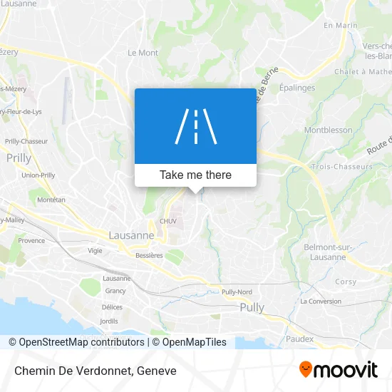 Chemin De Verdonnet map
