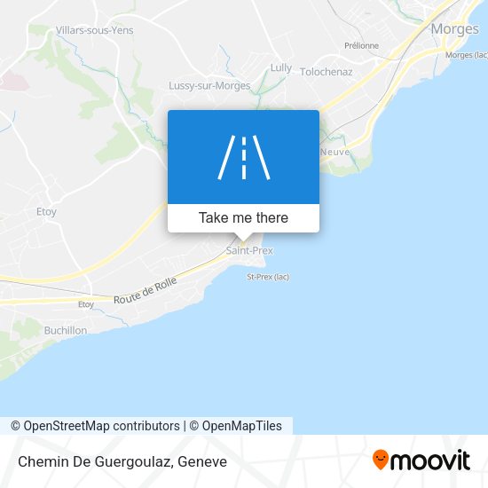 Chemin De Guergoulaz map