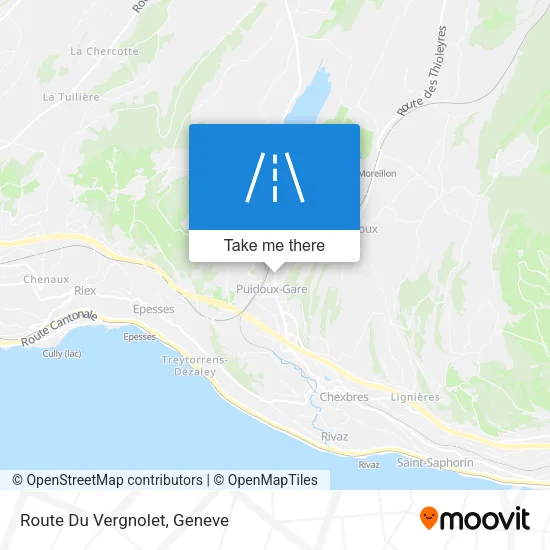 Route Du Vergnolet map