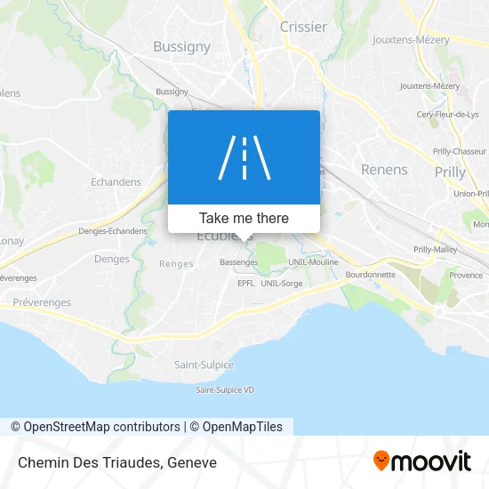 Chemin Des Triaudes map