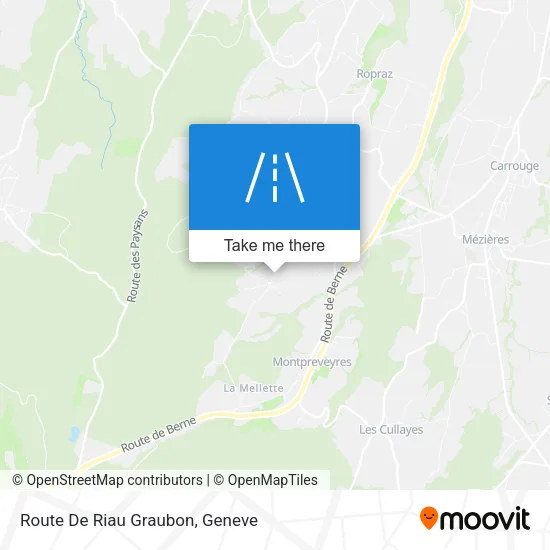 Route De Riau Graubon map