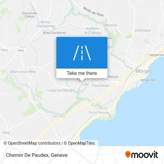 Chemin De Paudex map