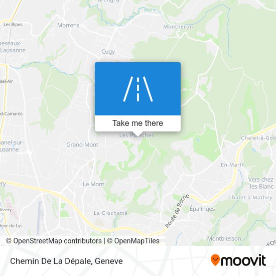 Chemin De La Dépale map