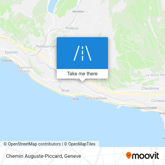 Chemin Auguste-Piccard map