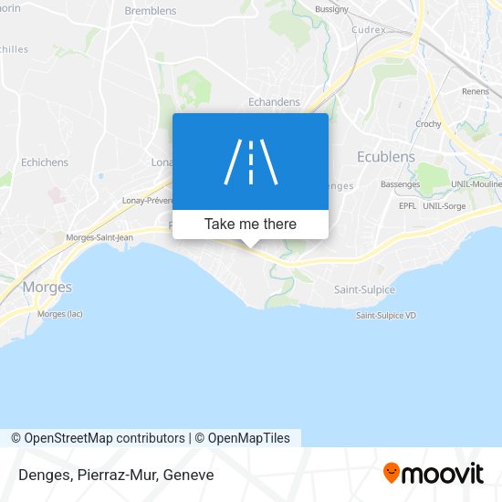 Denges, Pierraz-Mur map