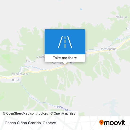 Gassa Ciäsa Granda map