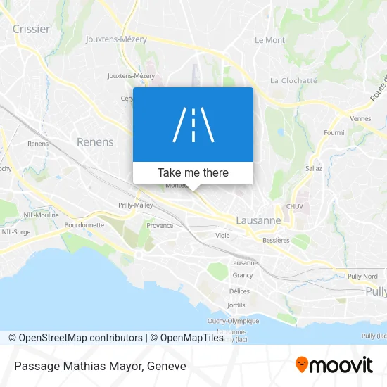 Passage Mathias Mayor map