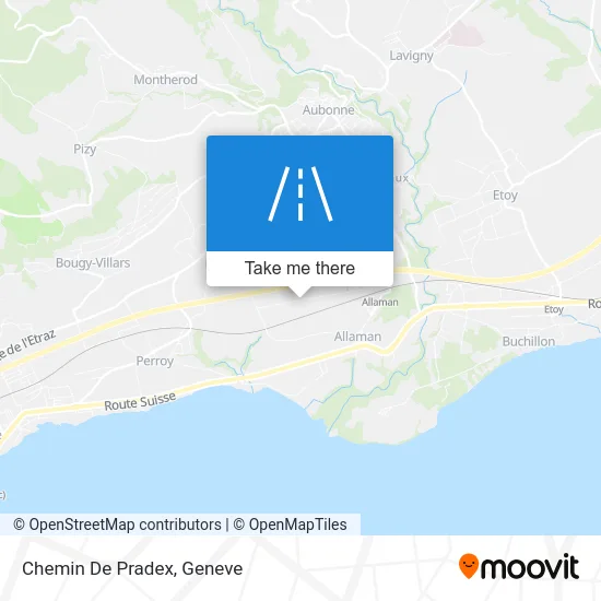 Chemin De Pradex map