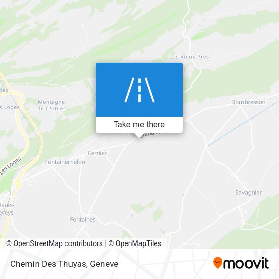Chemin Des Thuyas map