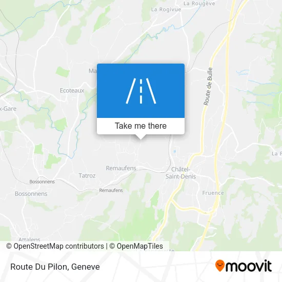 Route Du Pilon map