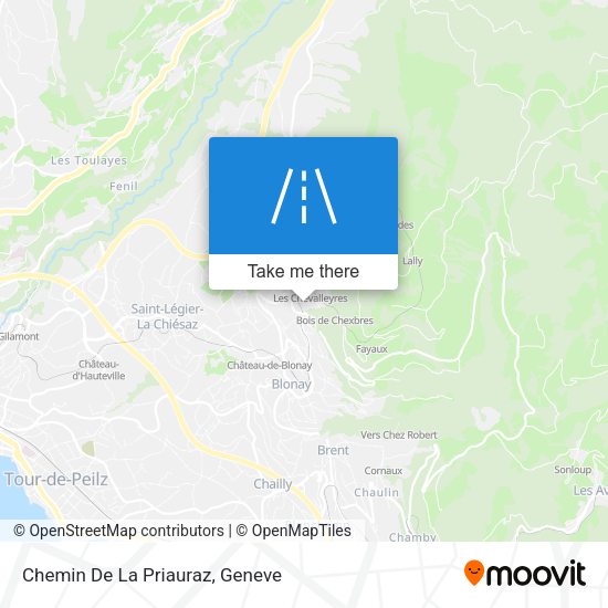 Chemin De La Priauraz map