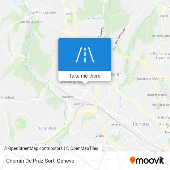 Chemin De Praz-Sort map