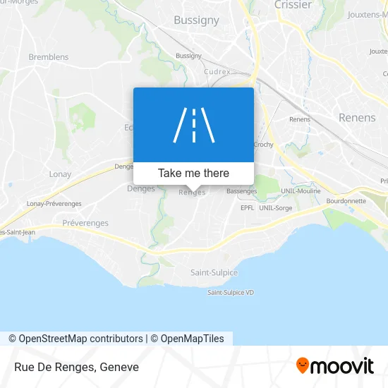 Rue De Renges map