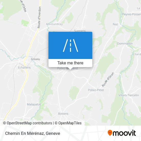 Chemin En Mérénaz map