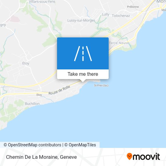 Chemin De La Moraine map