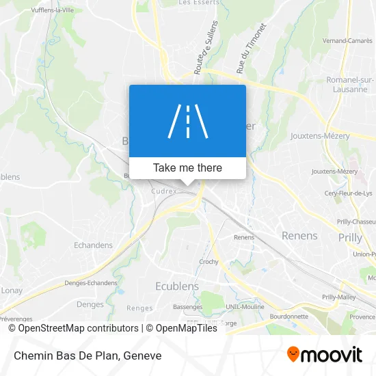 Chemin Bas De Plan map