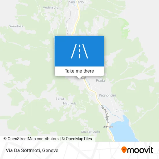Via Da Sottmoti map