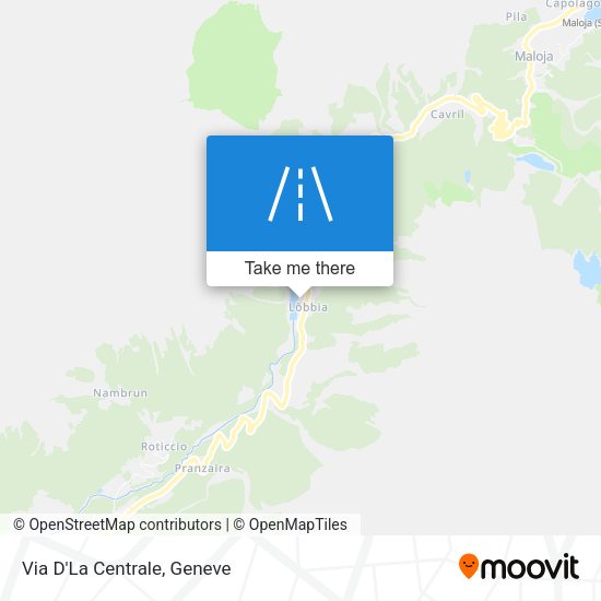 Via D'La Centrale map