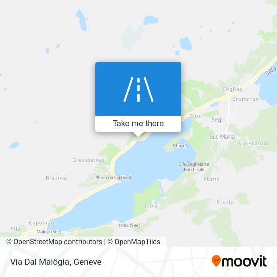 Via Dal Malögia map