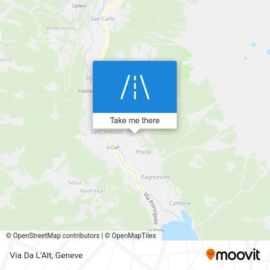 Via Da L'Alt map