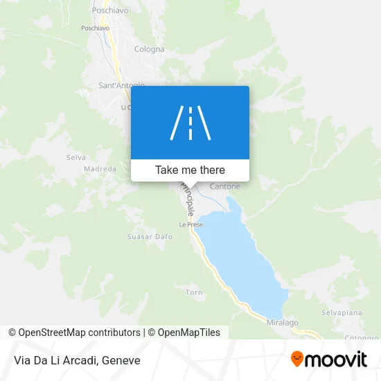 Via Da Li Arcadi map