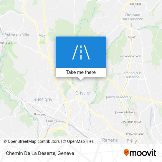 Chemin De La Déserte map