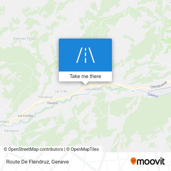 Route De Flendruz map