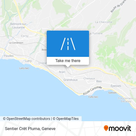 Sentier Crêt Pluma map
