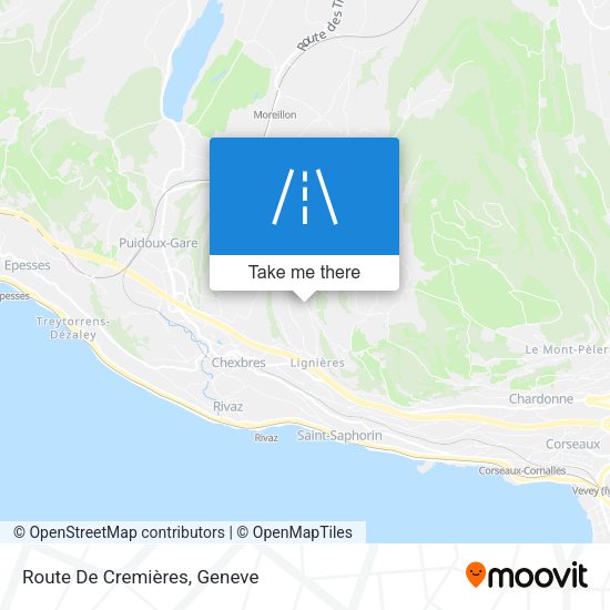 Route De Cremières map