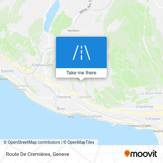 Route De Cremières map