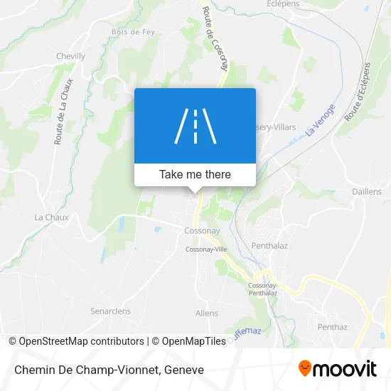 Chemin De Champ-Vionnet map