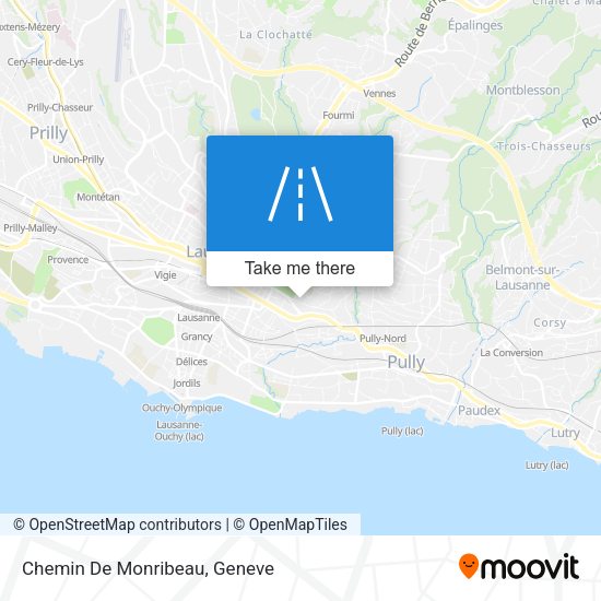 Chemin De Monribeau map
