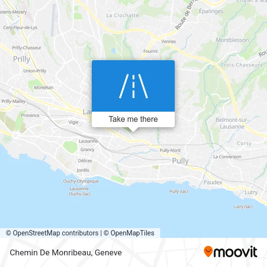 Chemin De Monribeau map