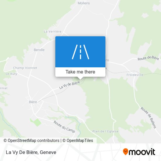 La Vy De Bière map