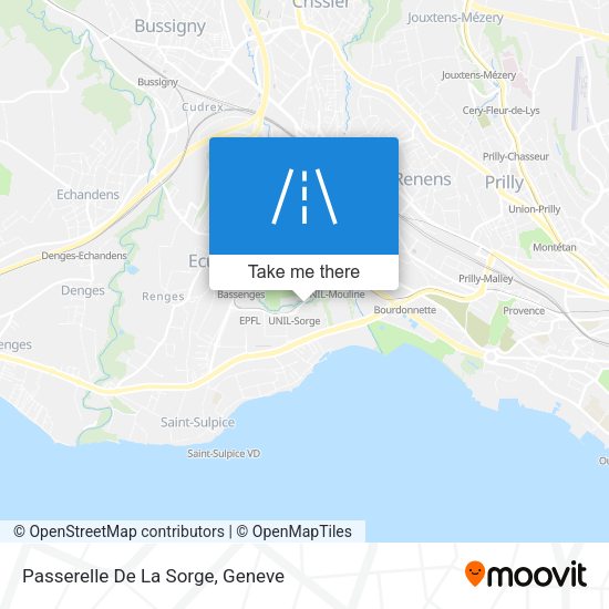 Passerelle De La Sorge map