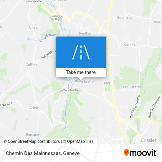 Chemin Des Mainnesses map