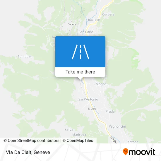 Via Da Clalt map