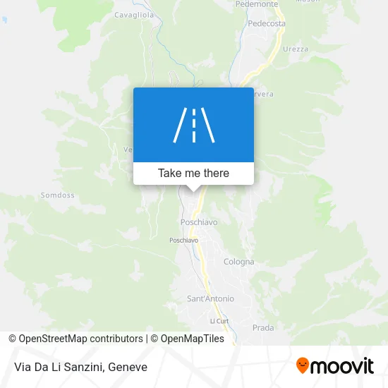 Via Da Li Sanzini map