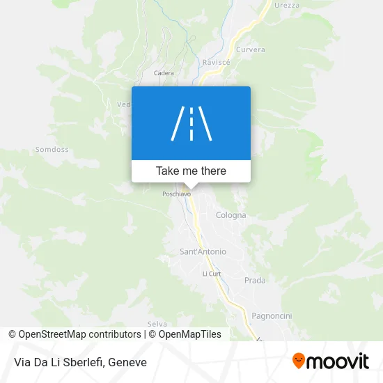 Via Da Li Sberlefi map