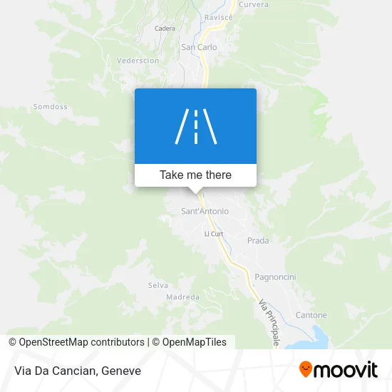 Via Da Cancian map