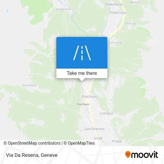 Via Da Resena map
