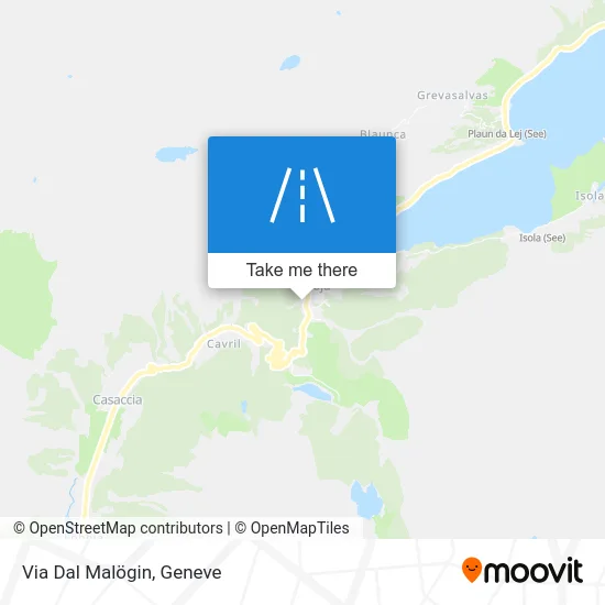 Via Dal Malögin map